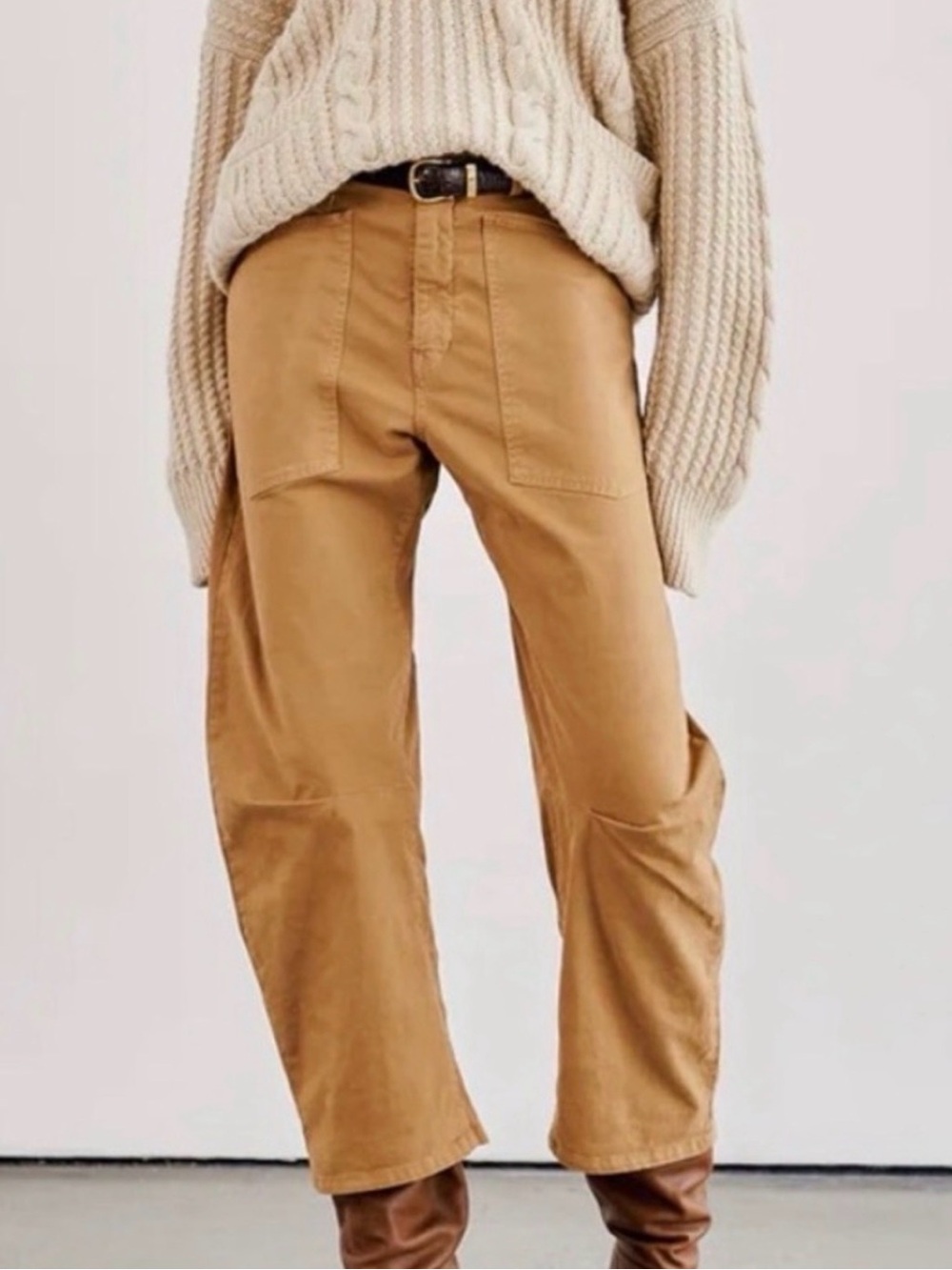 NILI LOTAN Shon Pants Camel Size 12